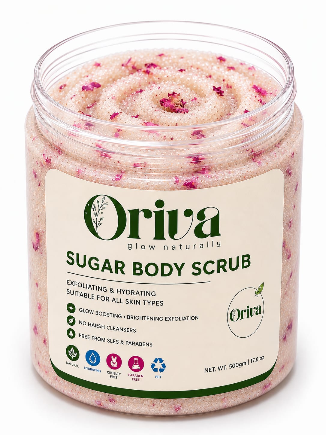 Real Rose Sugar Body Scrub